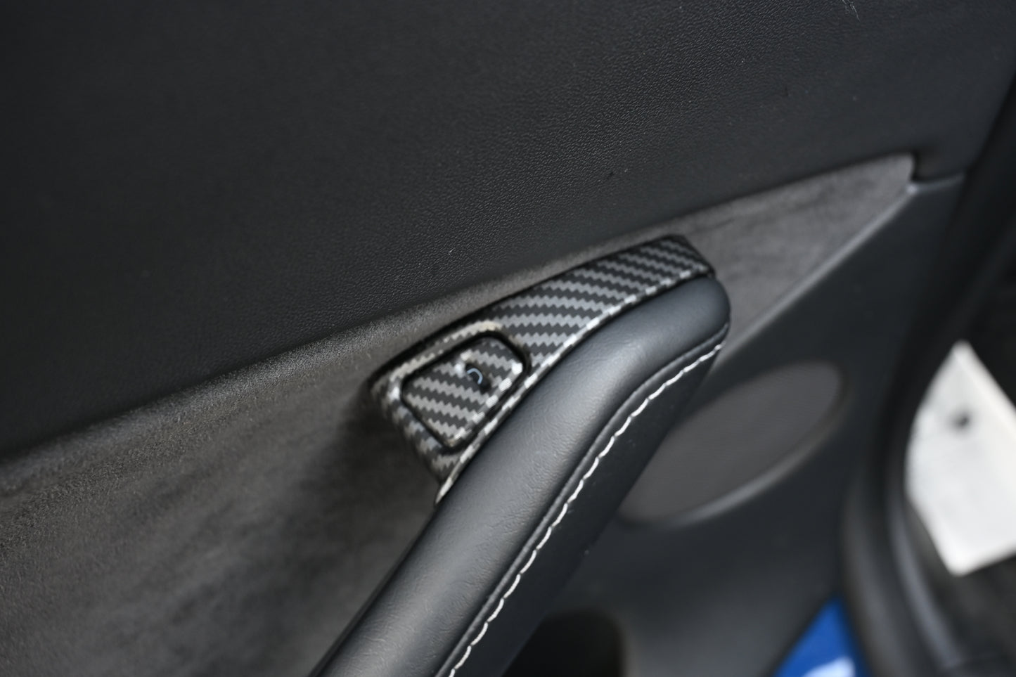 ABS Plastic Tesla Model 3/Y 2020-2024  14 Pcs Window Control Panel Cover Door Kit Matte Carbon