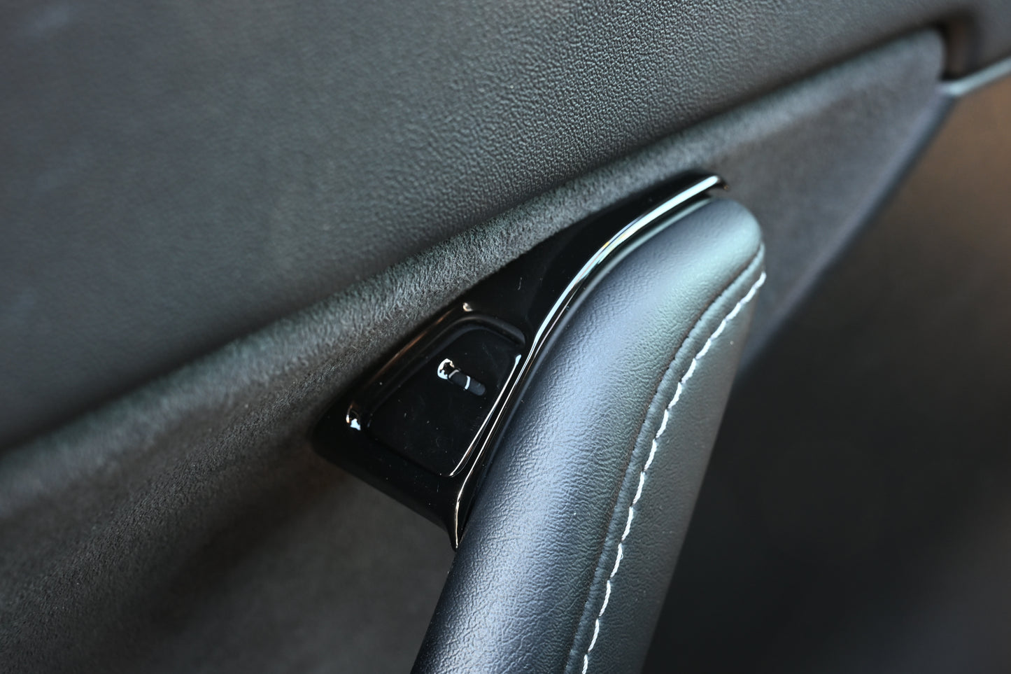 Tesla Model 3 Model Y 2021 2022 2023 14Pcs ABS Window Control Panel Cover Kit Matte Black