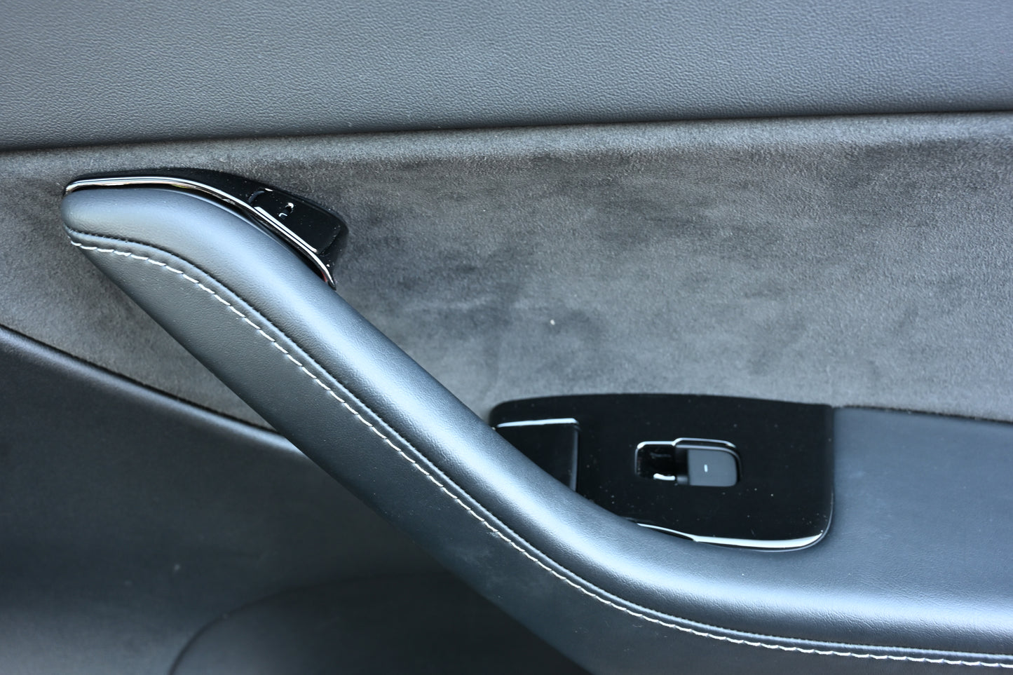 Tesla Model 3 Model Y 2021 2022 2023 14Pcs ABS Window Control Panel Cover Kit Matte Black