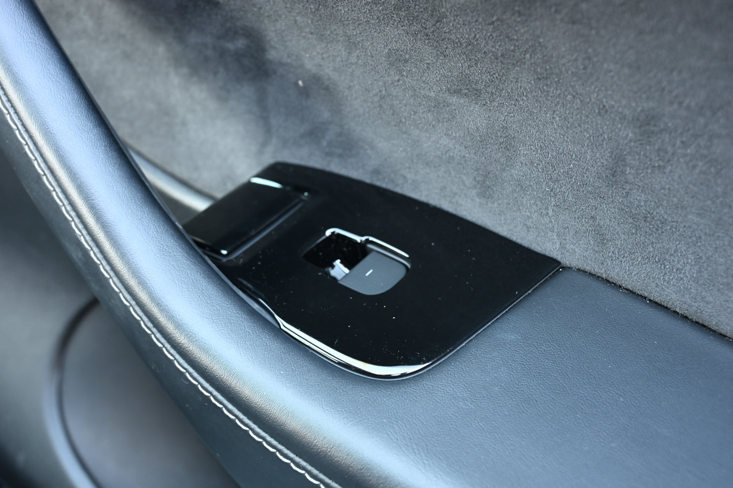 Tesla Model 3 Model Y 2021 2022 2023 14Pcs ABS Window Control Panel Cover Kit Matte Black