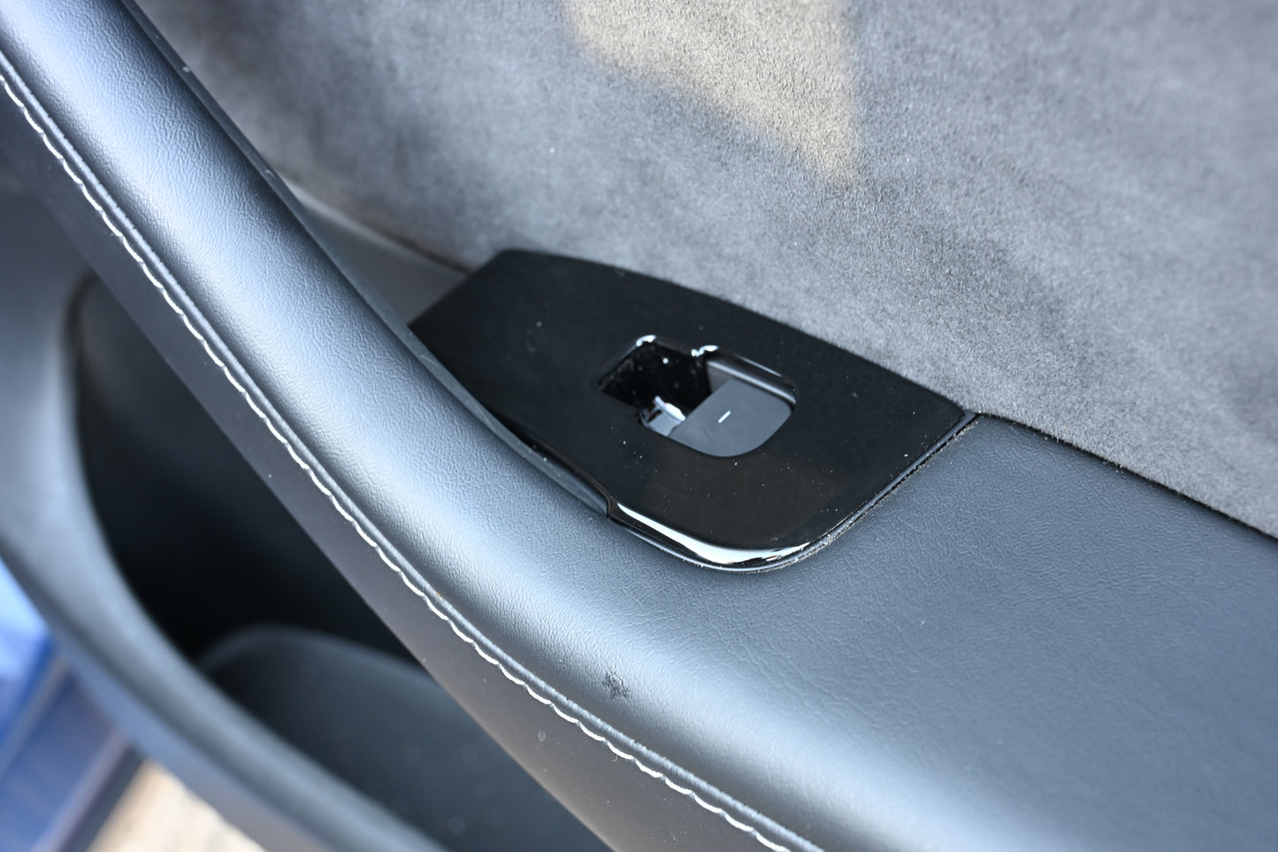 Tesla Model 3 Model Y 2021 2022 2023 14Pcs ABS Window Control Panel Cover Kit Matte Black