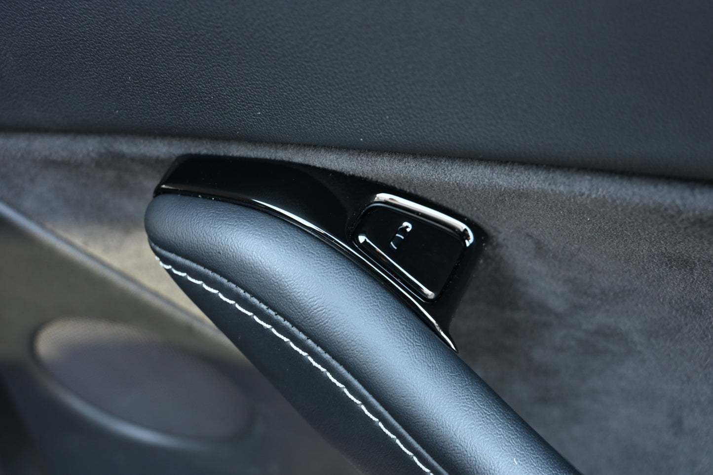 Tesla Model 3 Model Y 2021 2022 2023 14Pcs ABS Window Control Panel Cover Kit Matte Black