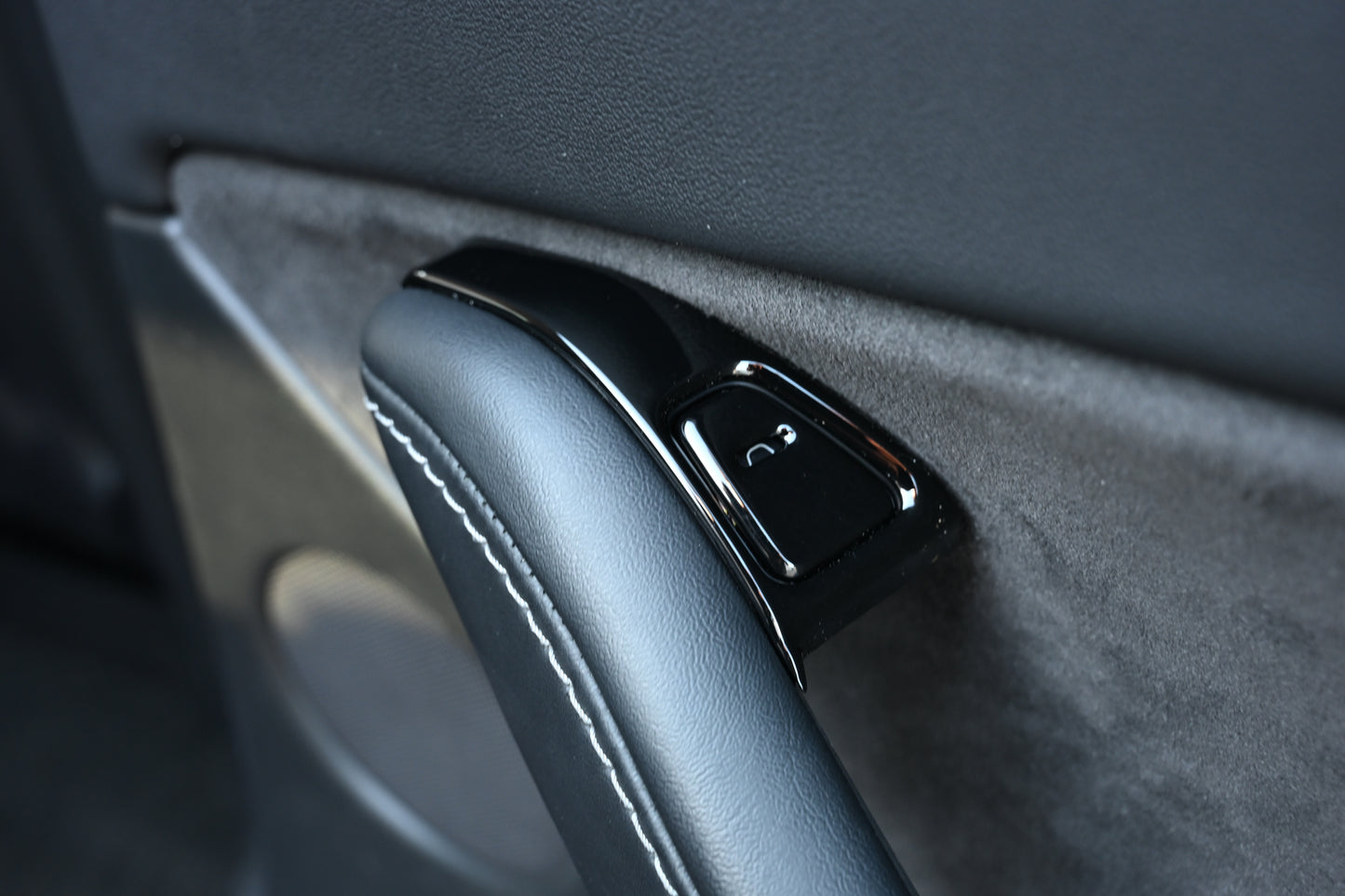 Tesla Model 3 Model Y 2021 2022 2023 14Pcs ABS Window Control Panel Cover Kit Matte Black