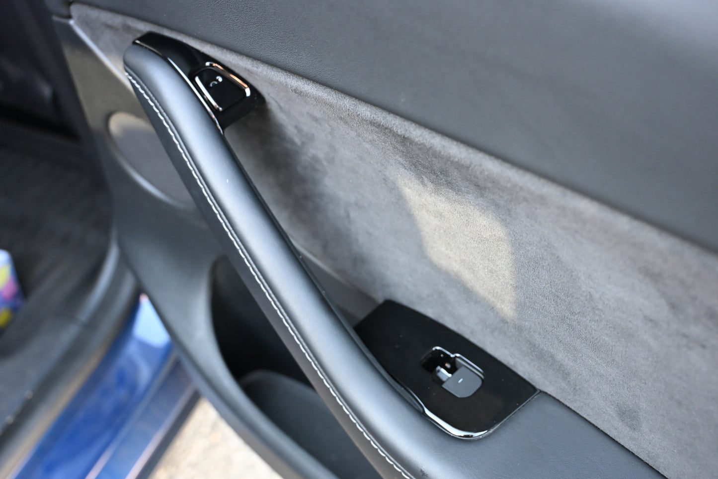 Tesla Model 3 Model Y 2021 2022 2023 14Pcs ABS Window Control Panel Cover Kit Matte Black