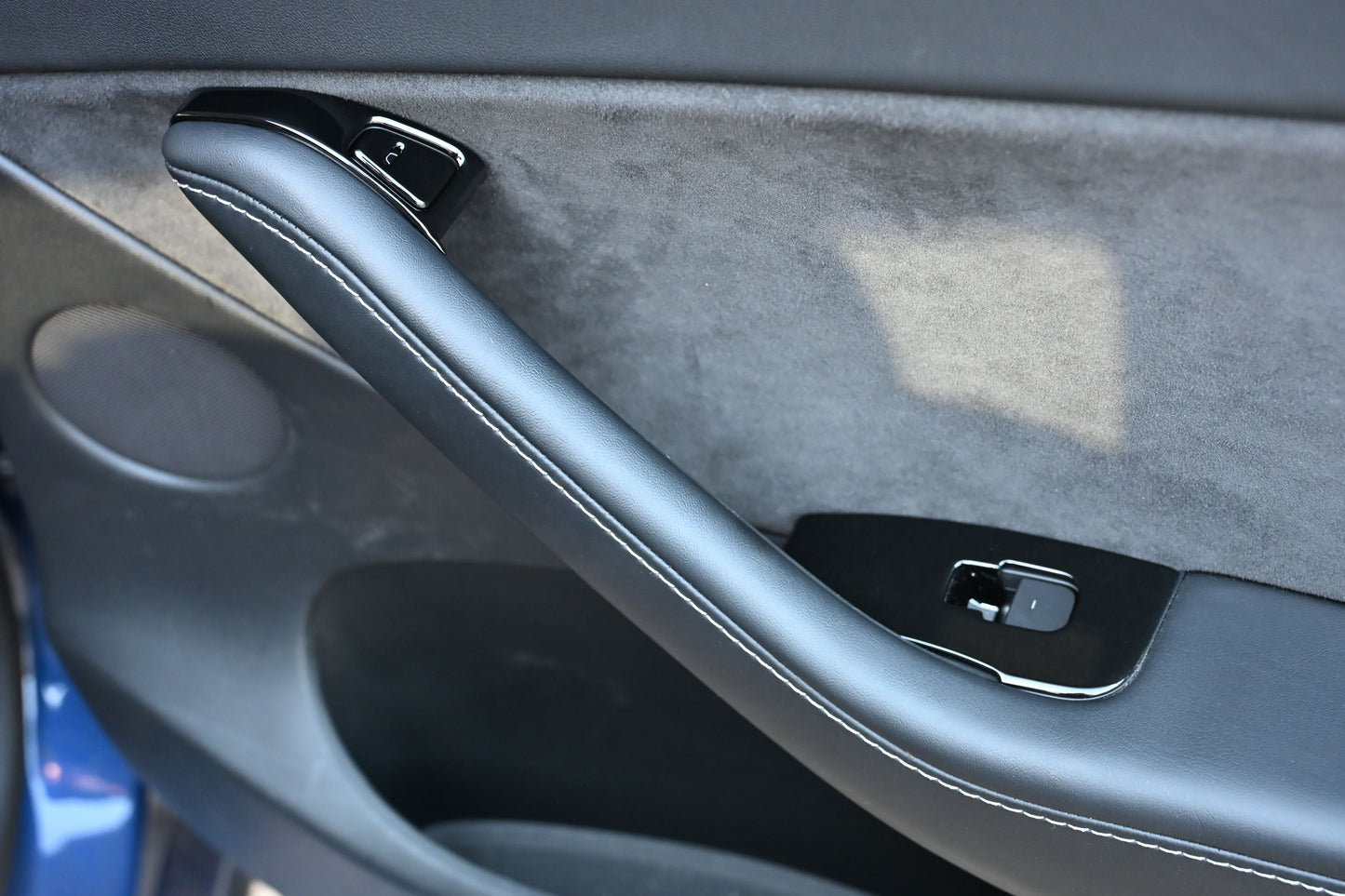 ABS Plastic Tesla Model 3/Y 2020-2024  14 Pcs Window Control Panel Cover Kit Gloss Black