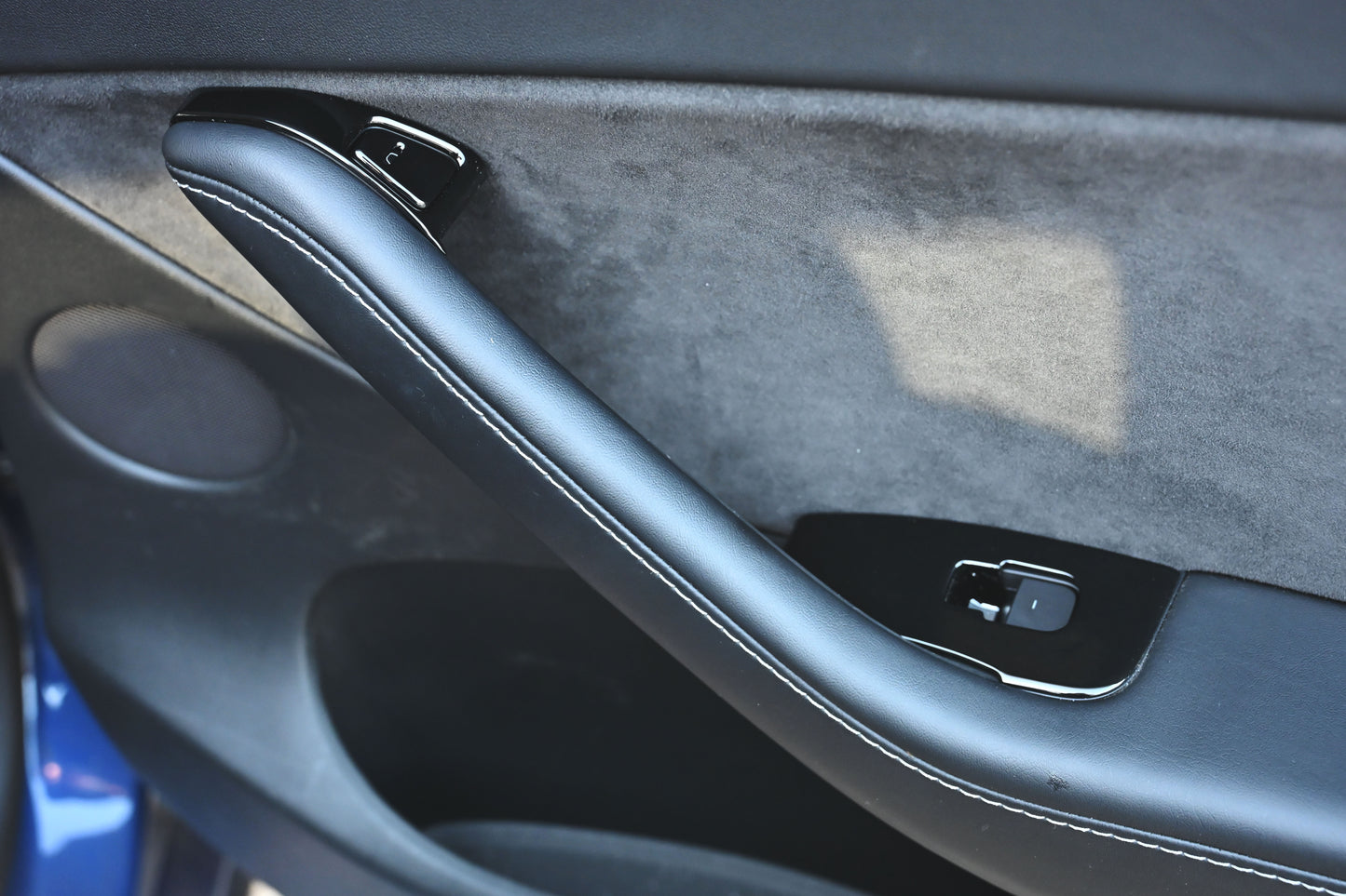 Tesla Model 3 Model Y 2021 2022 2023 14Pcs ABS Window Control Panel Cover Kit Matte Black