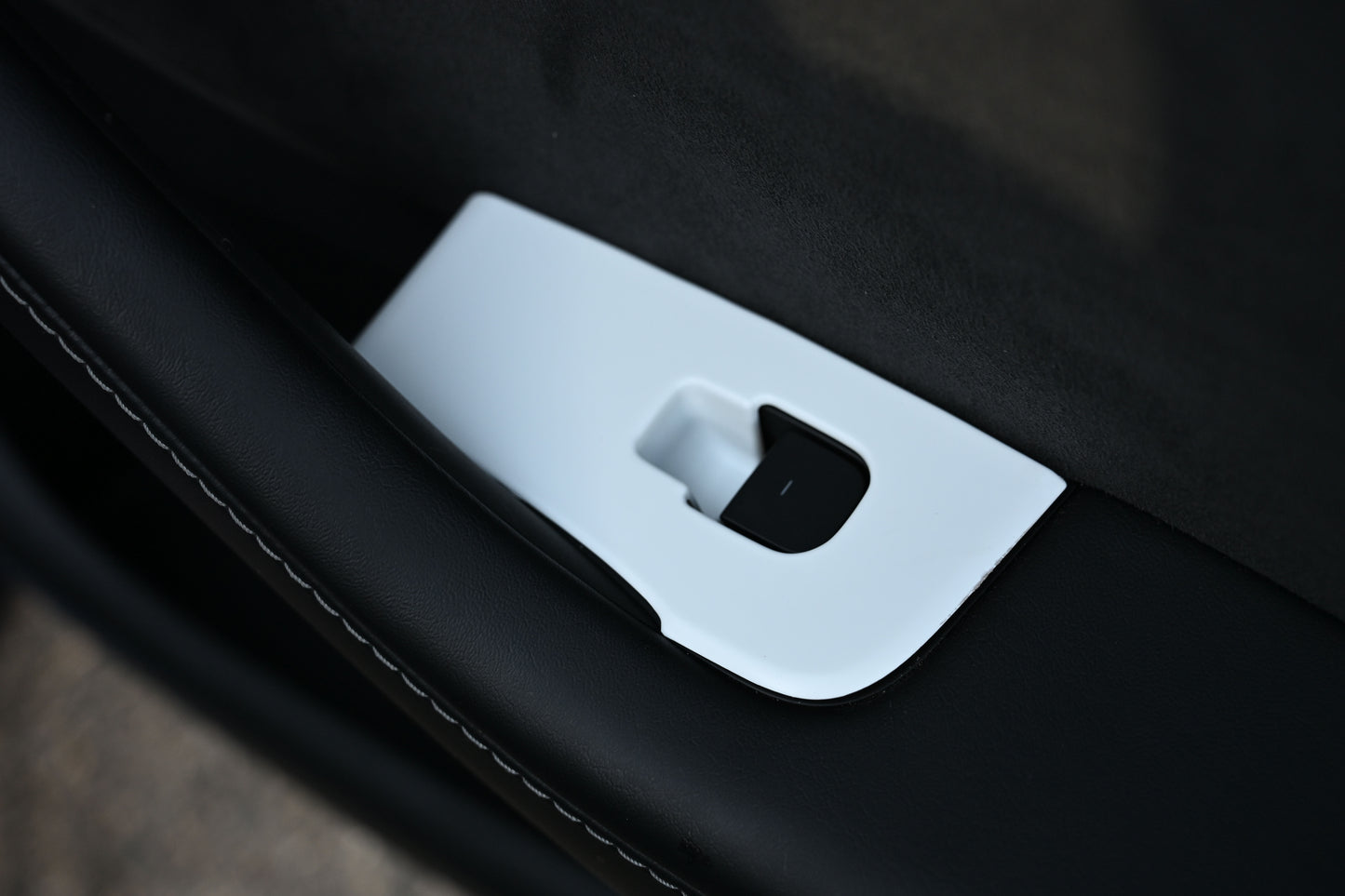 14Pcs ABS Plastic Tesla Model 3/Y 2020-2024  Window Control Panel Cover Door Kit Matte White