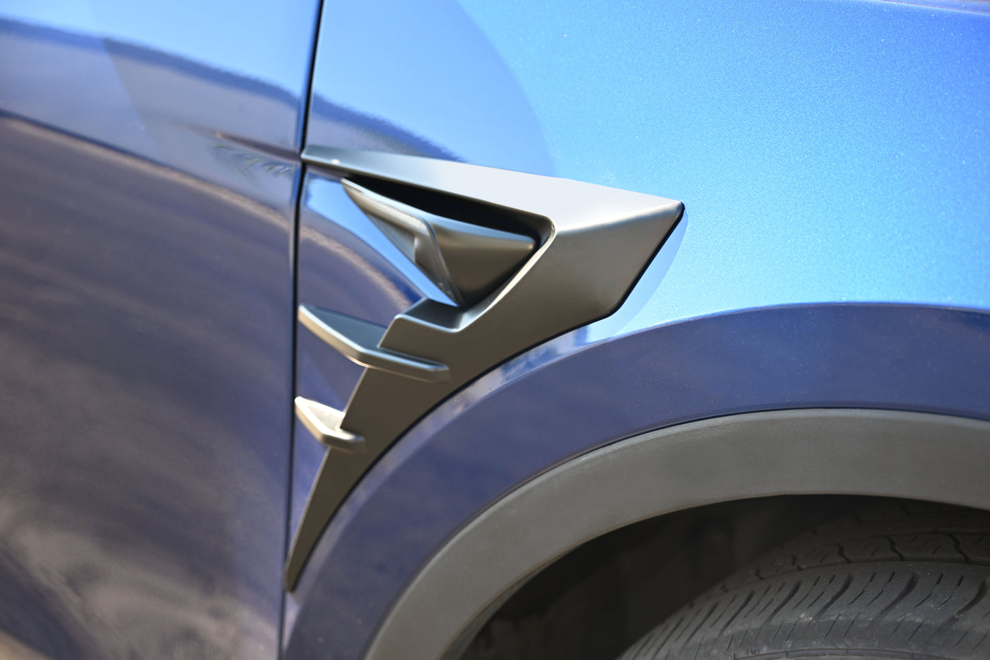 ABS Tesla Model 3 Y 2017-2022 Side Camera Protection Cover Side Air Flow Camera Vent Cover Decor Trim Accessories Protection Outside Matte Black