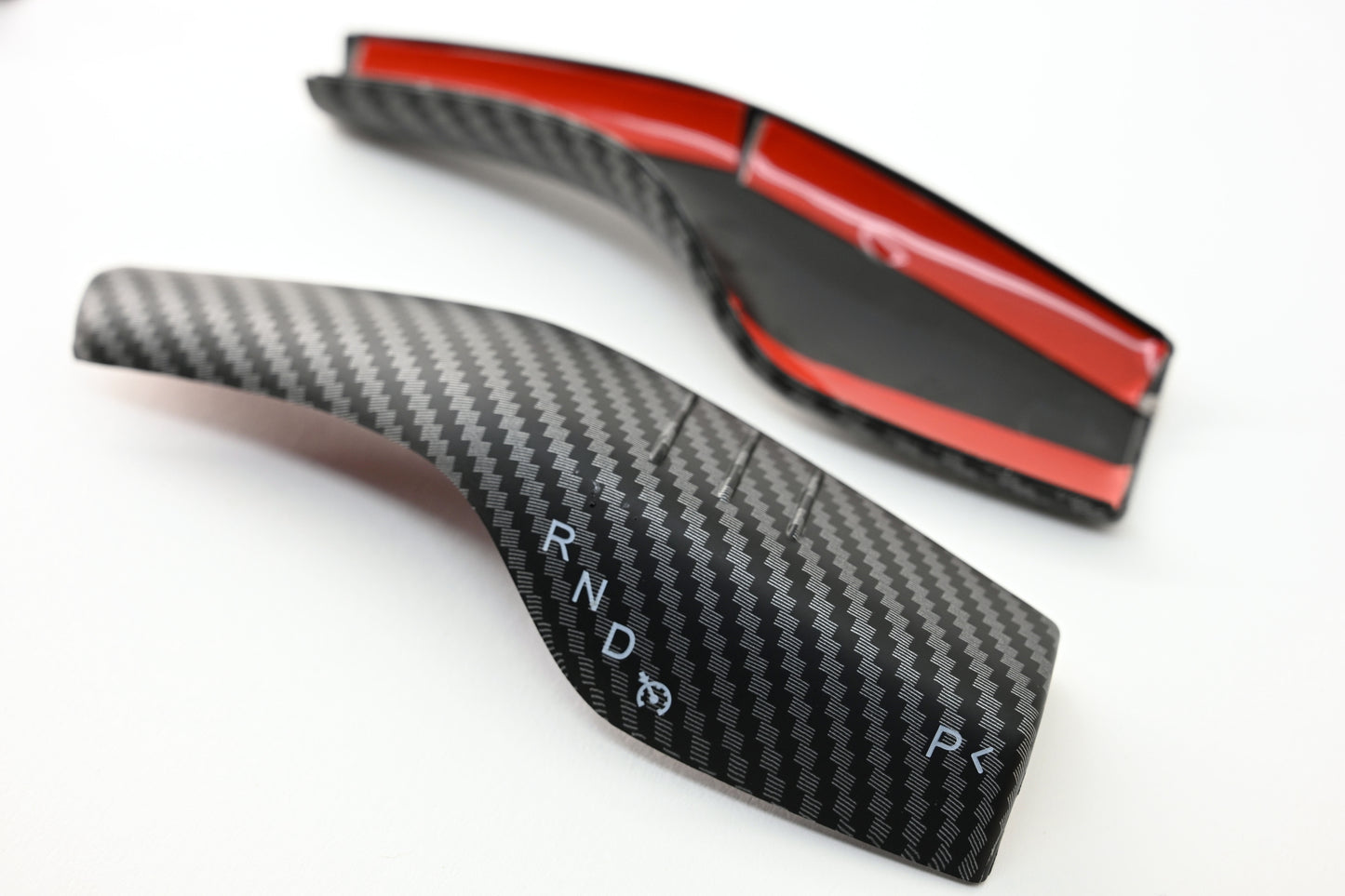 Tesla Model 3 Model Y Shifter Cover Matte Carbon Fiber Print