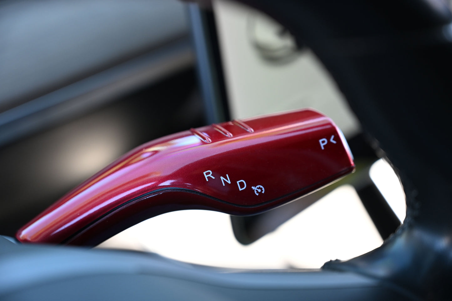 Tesla Model 3 Model Y Shifter Cover Gloss Red