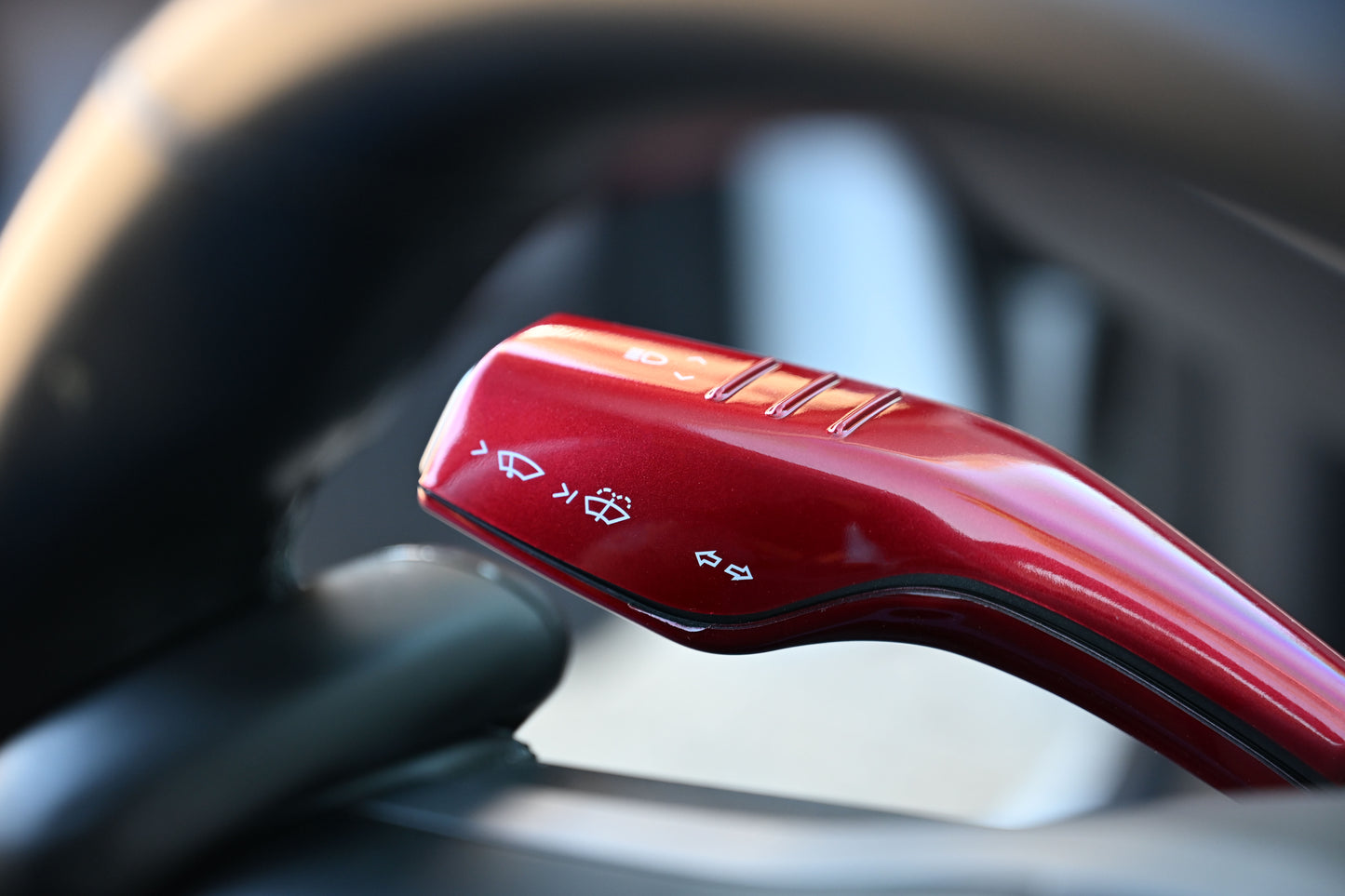 Tesla Model 3 Model Y Shifter Cover Gloss Red