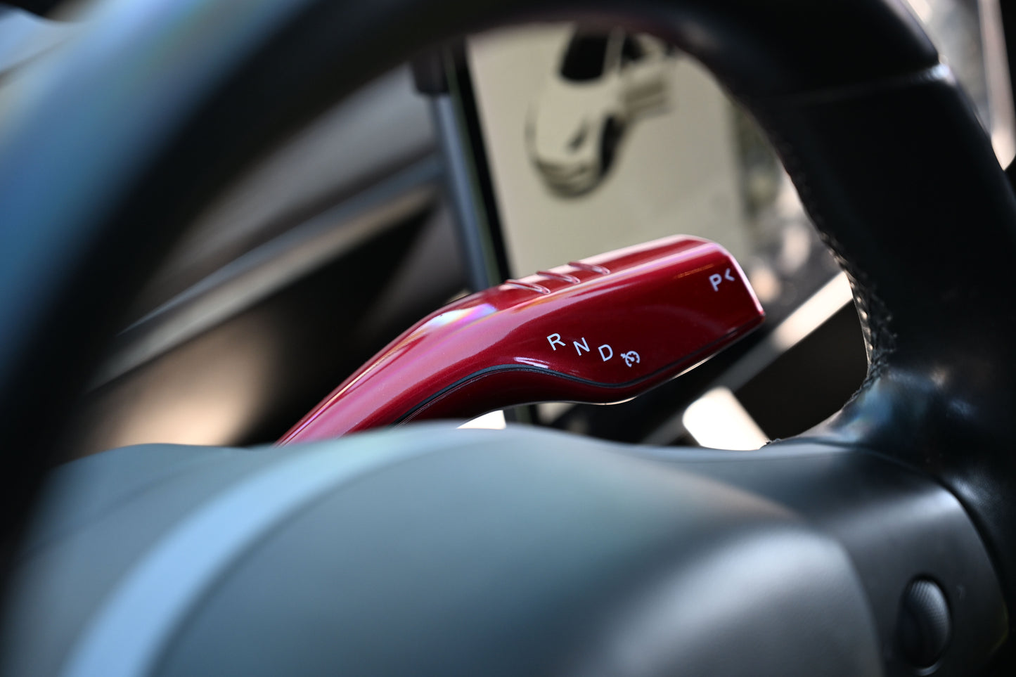 Tesla Model 3 Model Y Shifter Cover Gloss Red