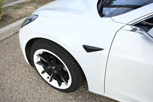 Tesla Model 3/Y/X/S Turn Signal Side Camera Protection Cover Decoration Autopilot 2.0-3.0 Matte Black