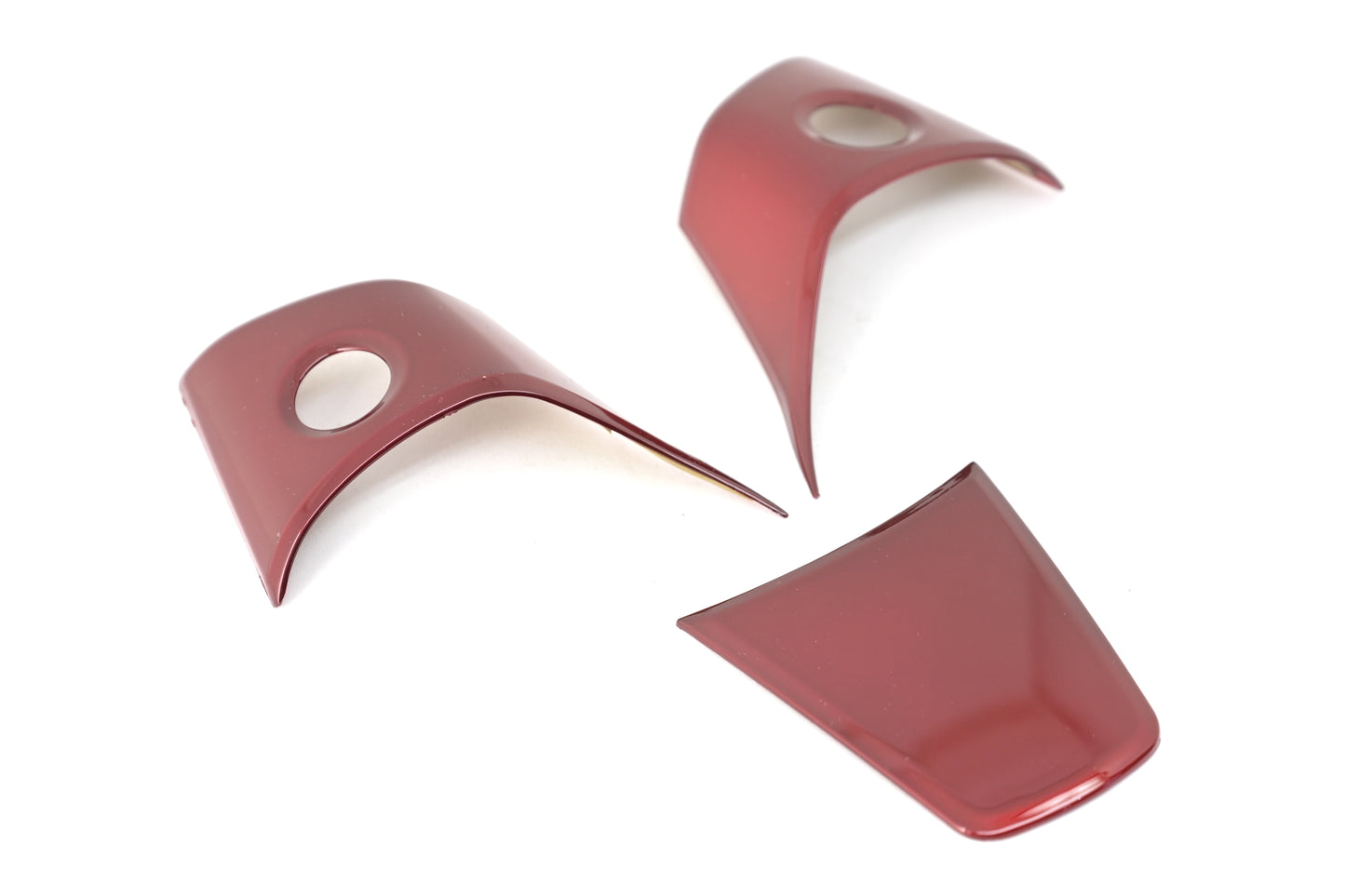 Compatible Tesla Model 3/Y Steering Wheel Scroll Button Trim Cover Interior Decorative Accessories Red