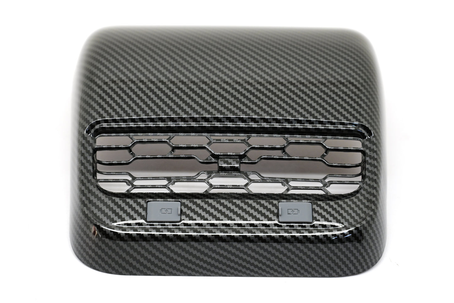 Tesla Model 3/Y Rear Air Outlet Vent Trim Cover Gloss Carbon Fiber Print