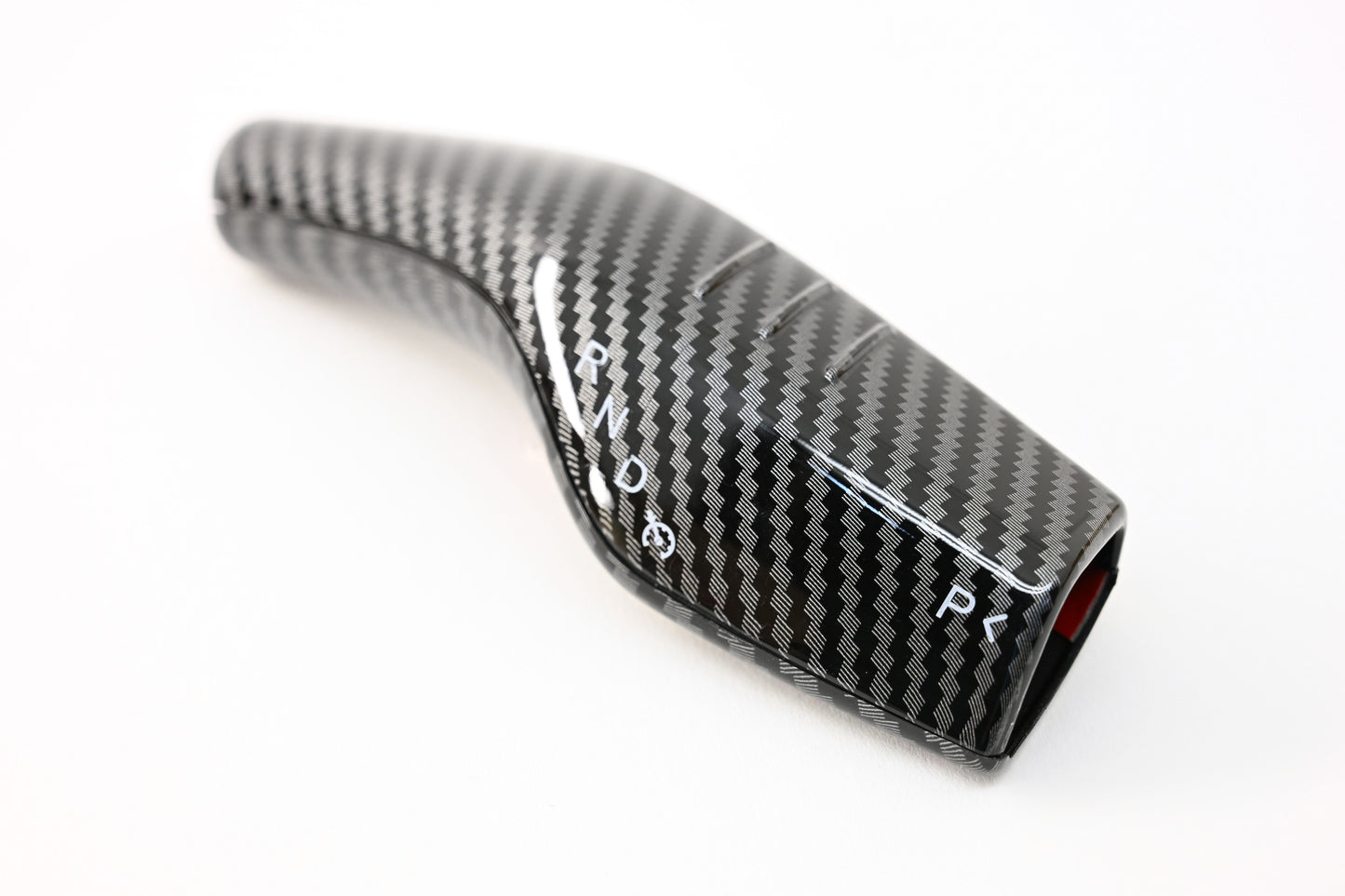 Tesla Model 3 Model Y Shifter Cover Gloss Carbon Fiber Print