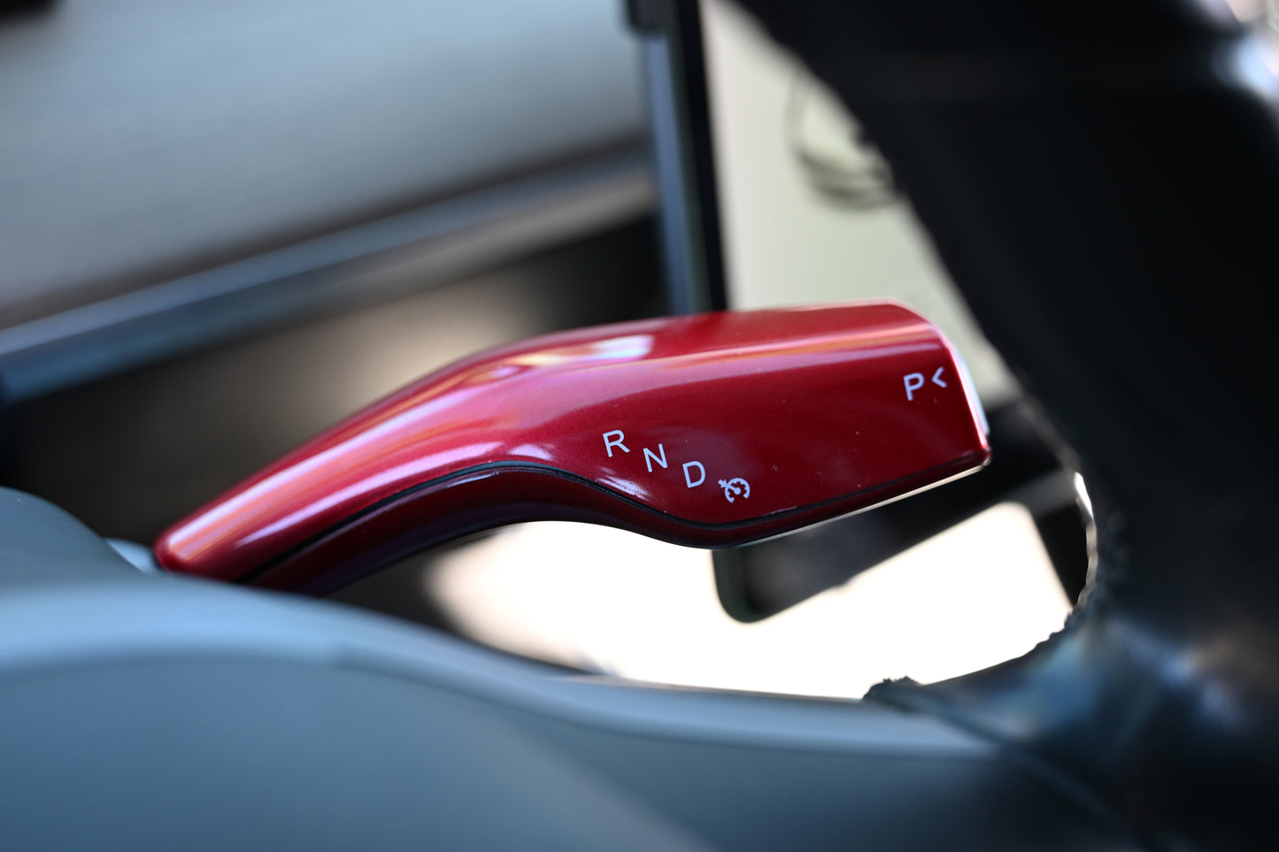 Tesla Model 3 Model Y Shifter Cover Gloss Red