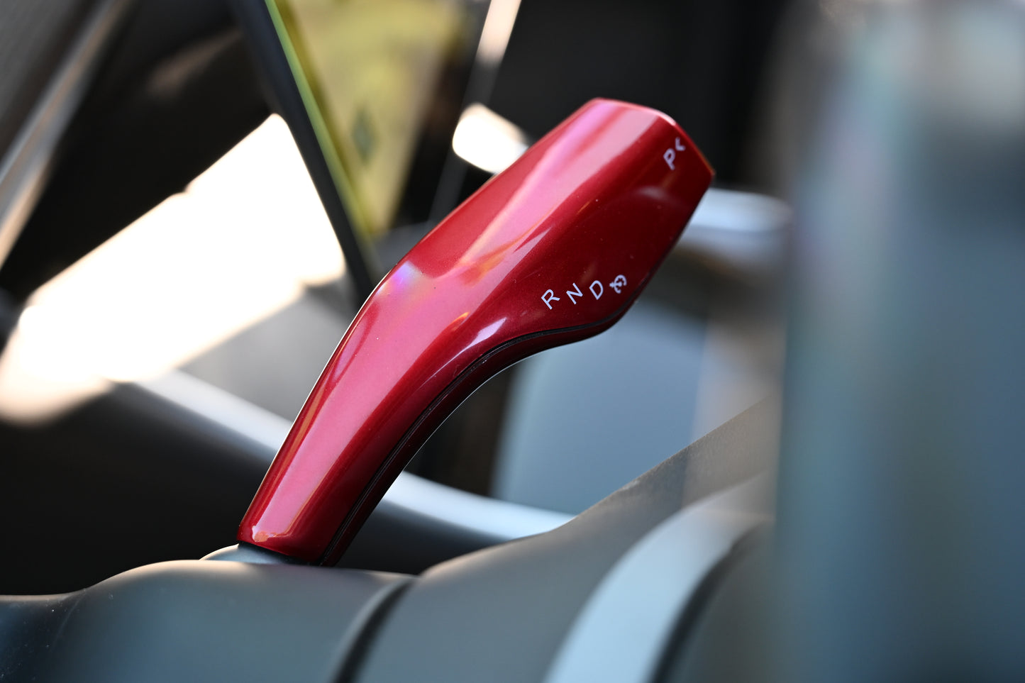 Tesla Model 3 Model Y Shifter Cover Gloss Red