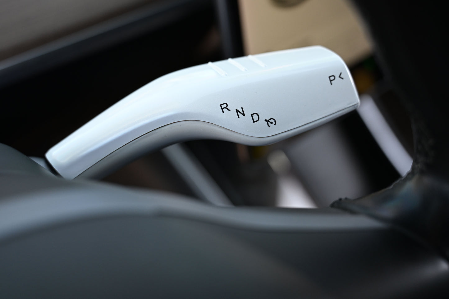 Tesla Model 3 Model Y Shifter Cover Gloss White
