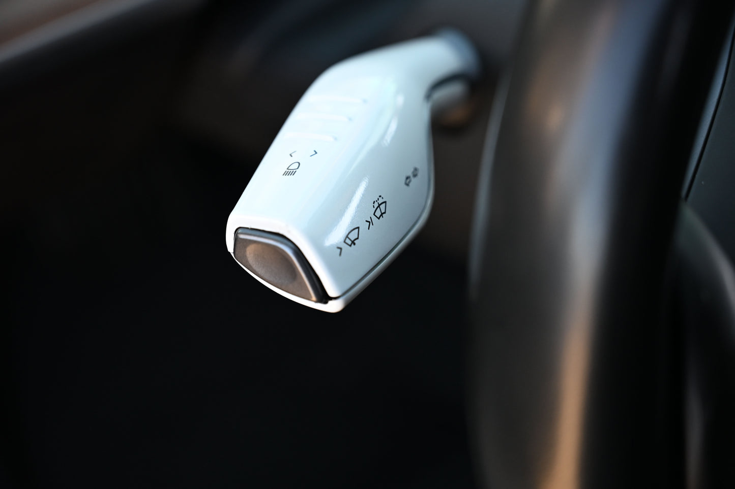 Tesla Model 3 Model Y Shifter Cover Gloss White