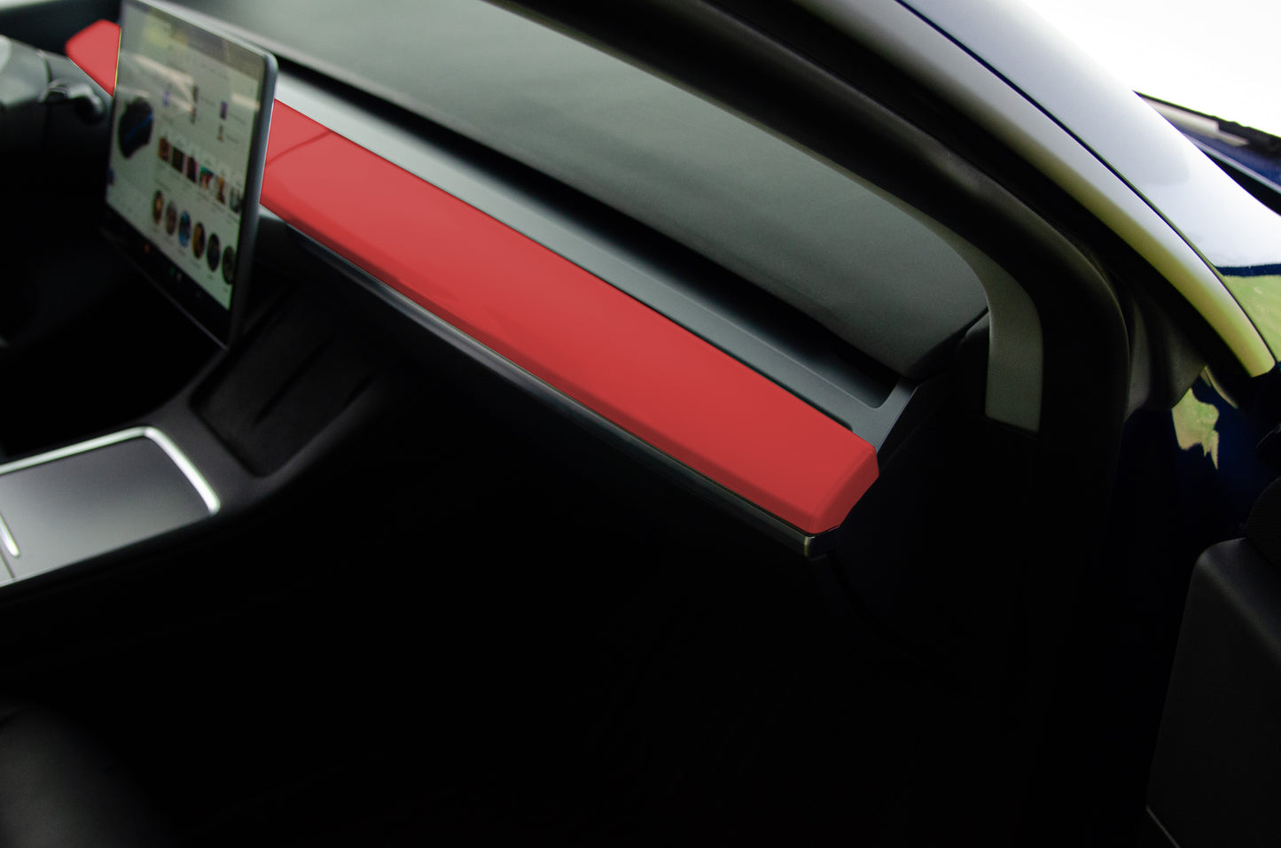 Tesla 2018-2022 Model Y 2020-2022 Dashboard Cover Red
